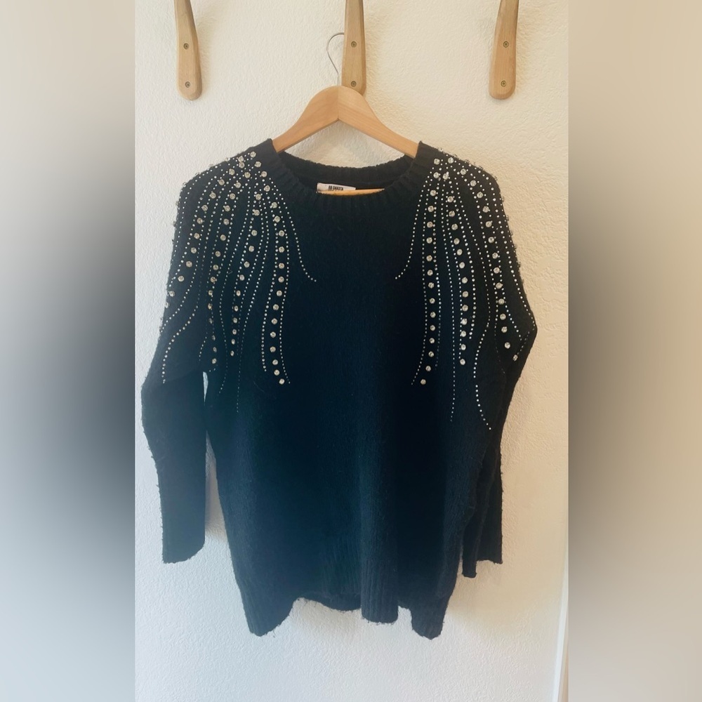 BB Dakota Drip Too Hard Sweater in Black, Size XS - Picture 2 of 4